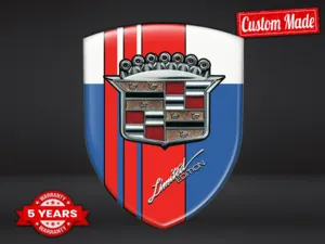 Cadillac Emblema Silicone Stile Superiore Badge Cupola Auto